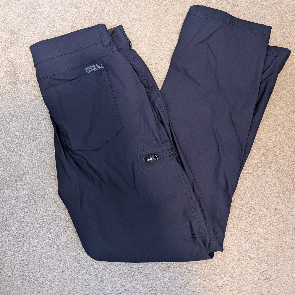 Eddie Bauer Men's Dark Blue Chinos - Picture 2 of 9